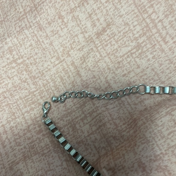 Silver chunky punk style necklace. From Urban Outfitters in London, ON. - Picture 2 of 3